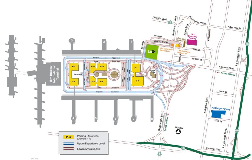 parking map LAX