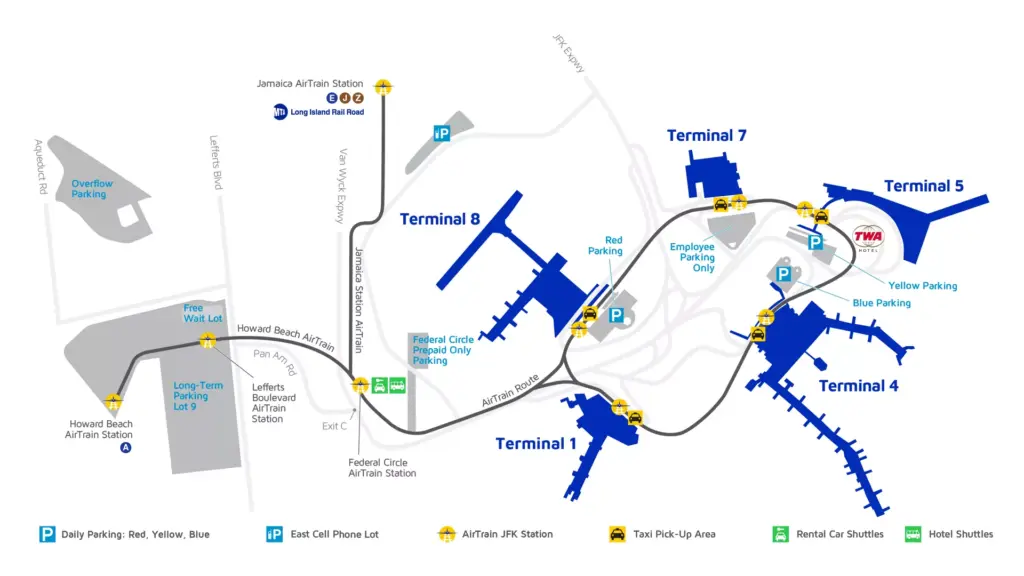 JFK Airport Map