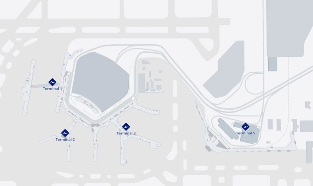 Chicago O'Hare airport map