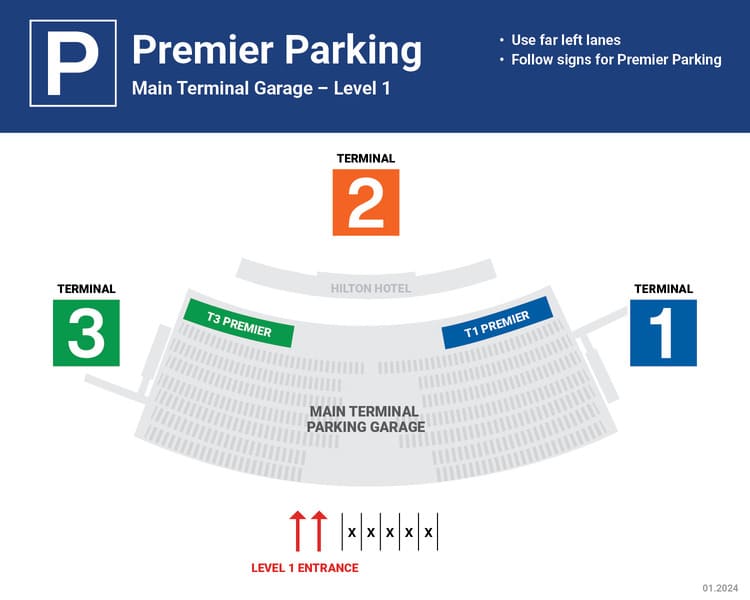 Chicago O'hare airport premier parking